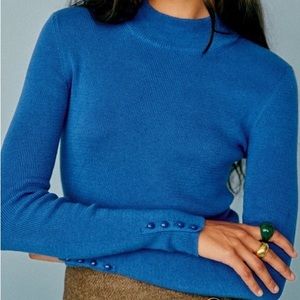 NWT Sézane Simon Jumper in Majorelle Blue, size M